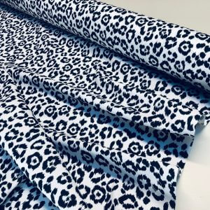 black and white leopard print pants