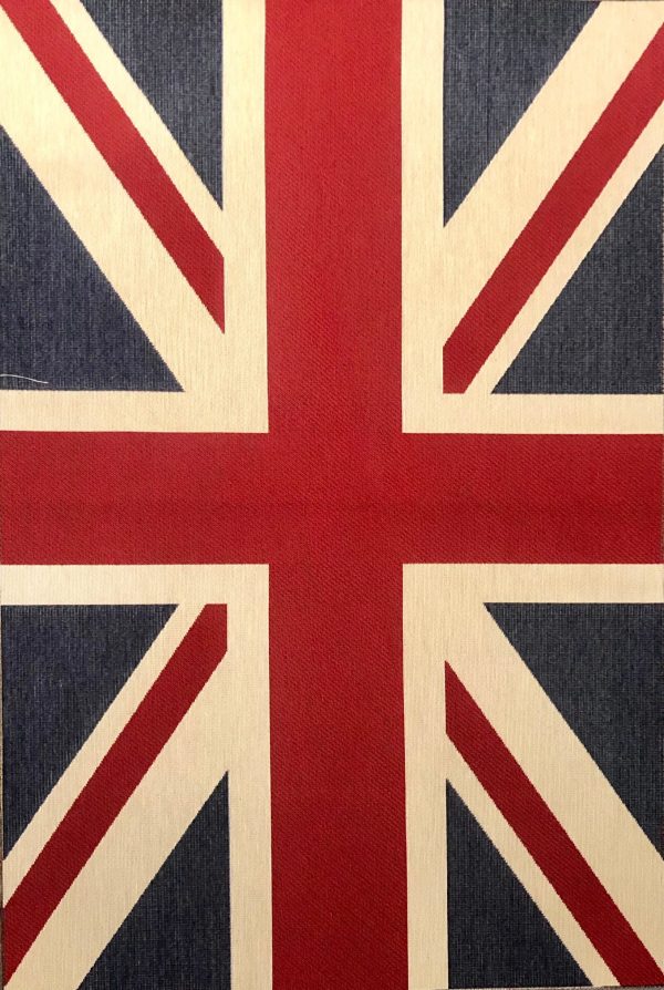 Union Jack Flag Retro Linen Look Heavy Jacquard Gobelin Upholstery Cotton Bag Cushion Panel Fabric UK Banner -70cm x 48cm