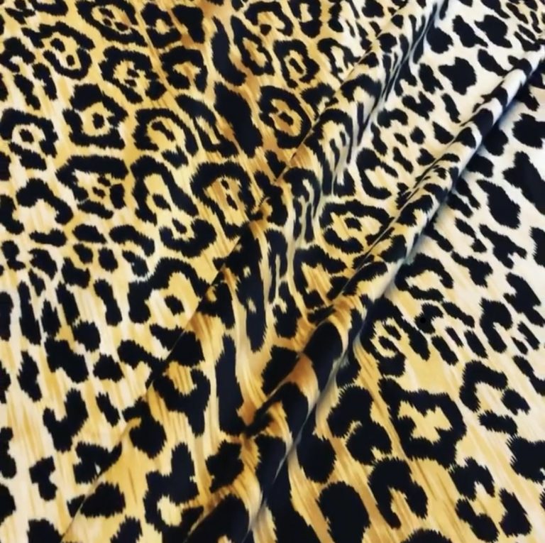 Leopard Print Cotton Velvet Fabric, Braemore Jamil Natural Home Decor ...