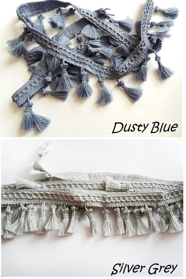 Fringe Tassel Trim Garland, Bobble Ribbon, Tape with Tassels for curtains fabric craft - 16 colours - any length - Image 4
