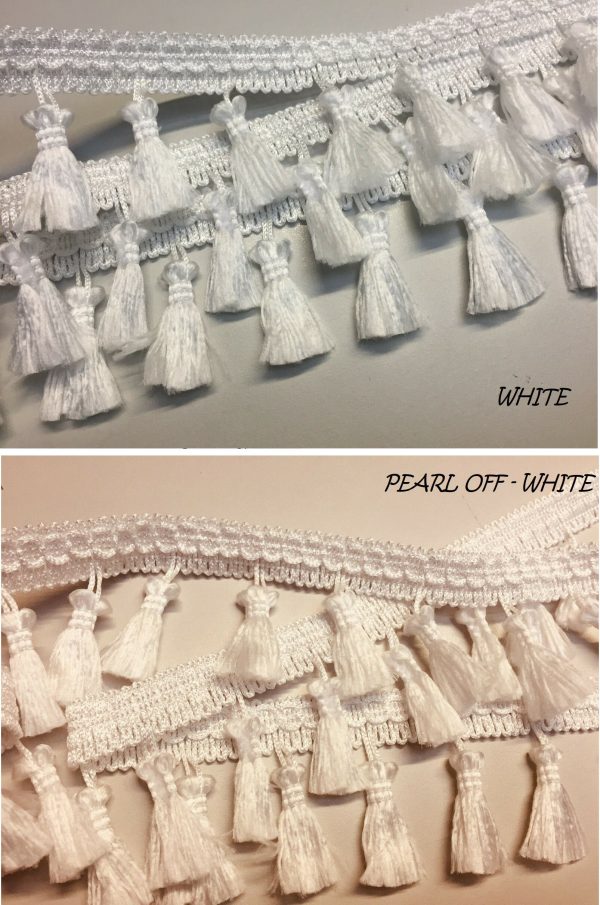 Fringe Tassel Trim Garland, Bobble Ribbon, Tape with Tassels for curtains fabric craft - 16 colours - any length - Image 5
