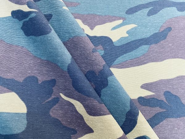 Green Army Camo Camouflage Fabric - Curtain Upholstery Uniform Material - 136cm wide - Image 2