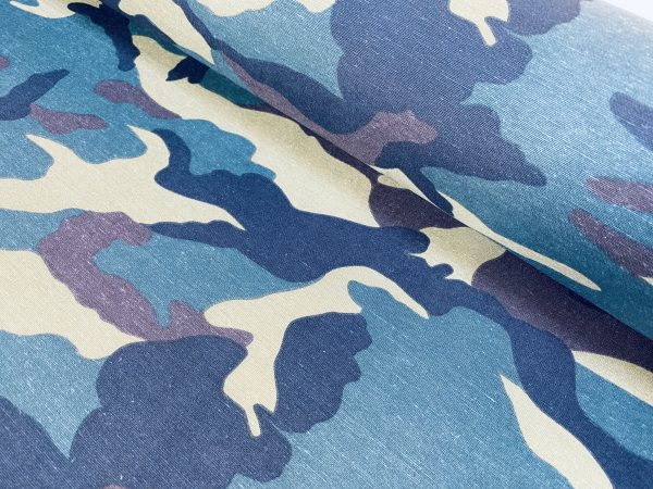 Green Army Camo Camouflage Fabric - Curtain Upholstery Uniform Material - 136cm wide - Image 5