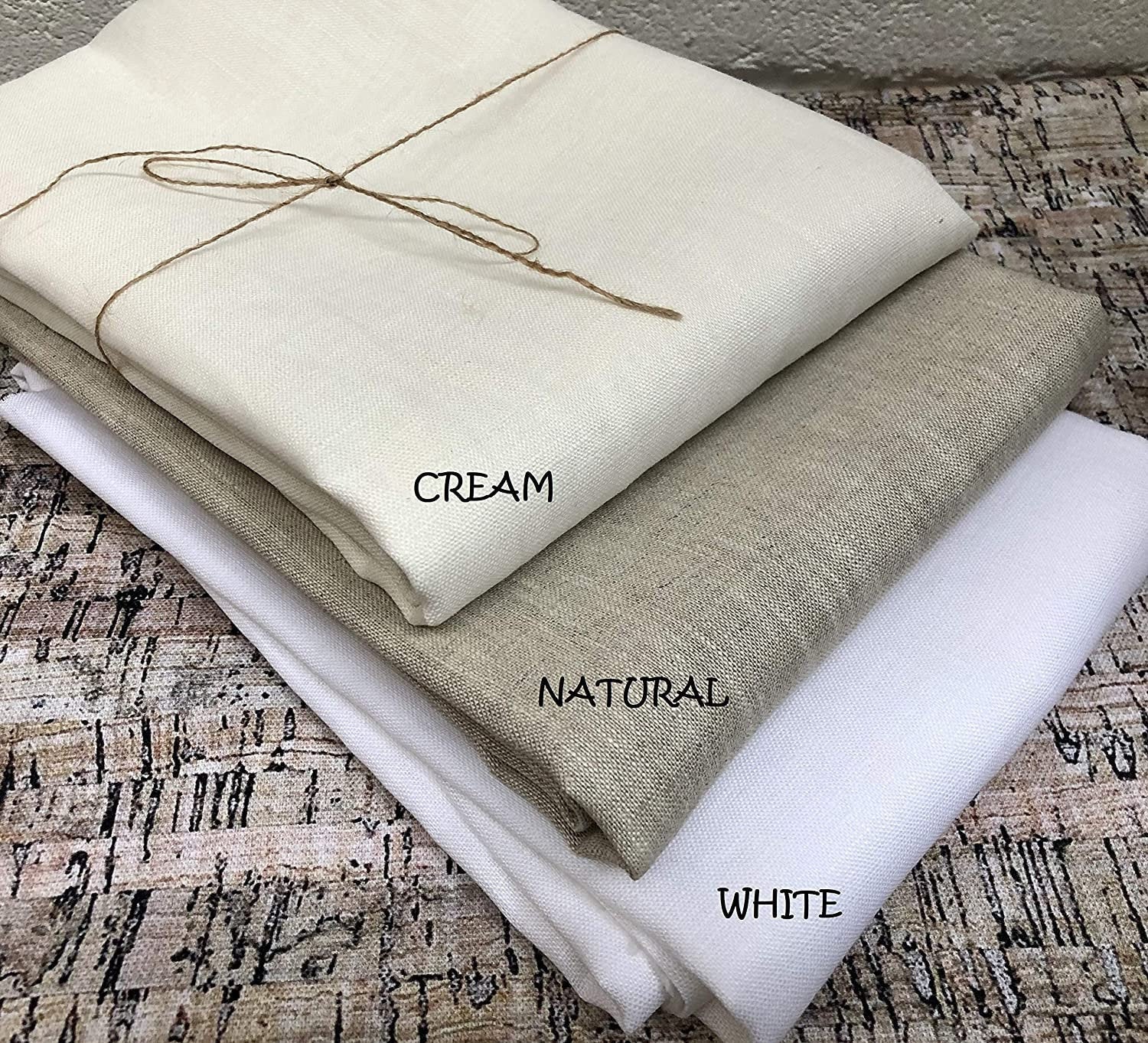 Soft Linen Fabric Material - 100% Linens Textile for Home Decor ...
