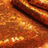 3mm Sparkling COPPER Orange Gold Sequins Material 2 Way Stretch Fish Scales Fabric for Masks Carnival Crafts – 51"/130cm Wide