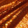 3mm Sparkling COPPER Orange Gold Sequins Material 2 Way Stretch Fish Scales Fabric for Masks Carnival Crafts – 51"/130cm Wide