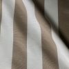 Beige & White Striped Fabric – Sofia Stripes Curtain Tablecloth Upholstery Material – 55"/140cm Wide Canvas