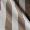 Beige & White Striped Fabric – Sofia Stripes Curtain Tablecloth Upholstery Material – 110"/280cm Wide Canvas