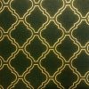 Dark Green & Gold Moroccan Arabic Damask Print Fabric Curtain Material Upholstery Home Decor – 110"/280cm Wide