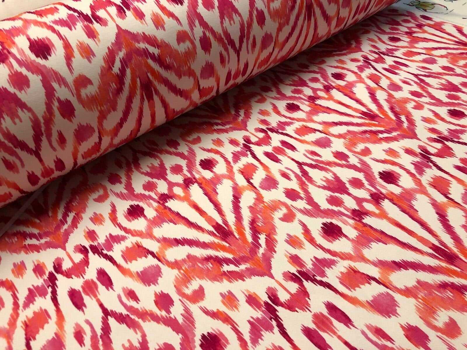 Hot Pink 100% Cotton Canvas Bull Denim Fabric Upholstery Soft Dwr
