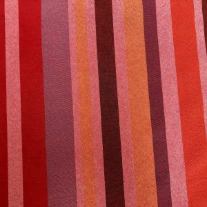 RASPBERRY RED BROWN Striped Dress Home Decor Light Upholstery Material ...