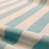 Sky Blue & White Striped Fabric – Sofia Stripes Curtain Tablecloth Upholstery Material – 55"/140cm Wide Canvas