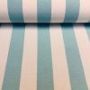 Sky Blue & White Striped Fabric – Sofia Stripes Curtain Tablecloth Upholstery Material – 55"/140cm Wide Canvas