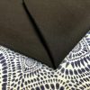 BLACK Waterproof Outdoor Ottoman Fabric Soft Teflon Material Plain Colours For Cushion Gazebo Beach – 55"/140cm Wide Canvas
