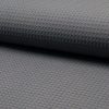 Cotton WAFFLE Pique Honeycomb Fabric Material – bathrobe, gown, towel, cushion –  150cm wide – Mid GREY CHARCOAL