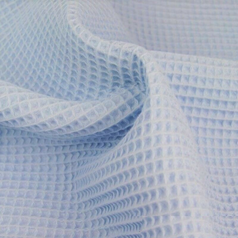 Cotton WAFFLE Pique Honeycombe Fabric Material 150cm Wide Ecru