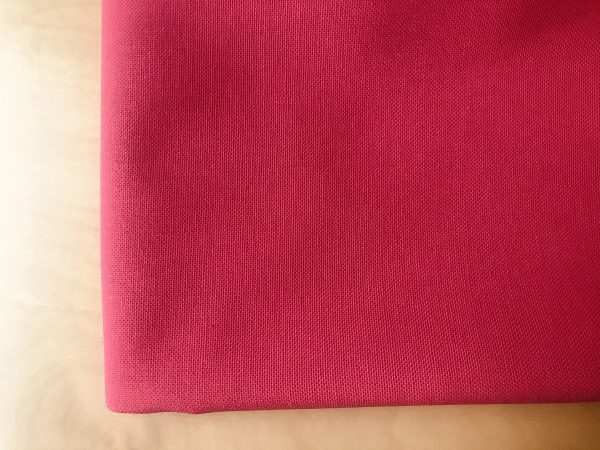 FUCHSIA PINK- Plain Medium Weight Cotton Fabric For Dressmaking Curtains Light Upholstery Canvas Material – 55"/140cm Wide