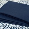 NAVY BLUE Waterproof Outdoor Ottoman Fabric Soft Teflon Material Plain Colours For Cushion Gazebo Beach – 55"/140cm Wide Canvas