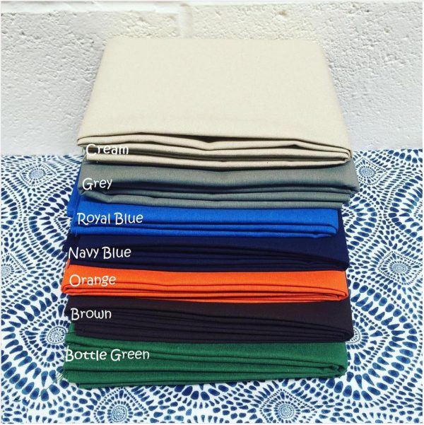 ORANGE Waterproof Outdoor Ottoman Fabric Soft Teflon Material Plain Colours For Cushion Gazebo Beach - 55"/140cm Wide Canvas - Image 2
