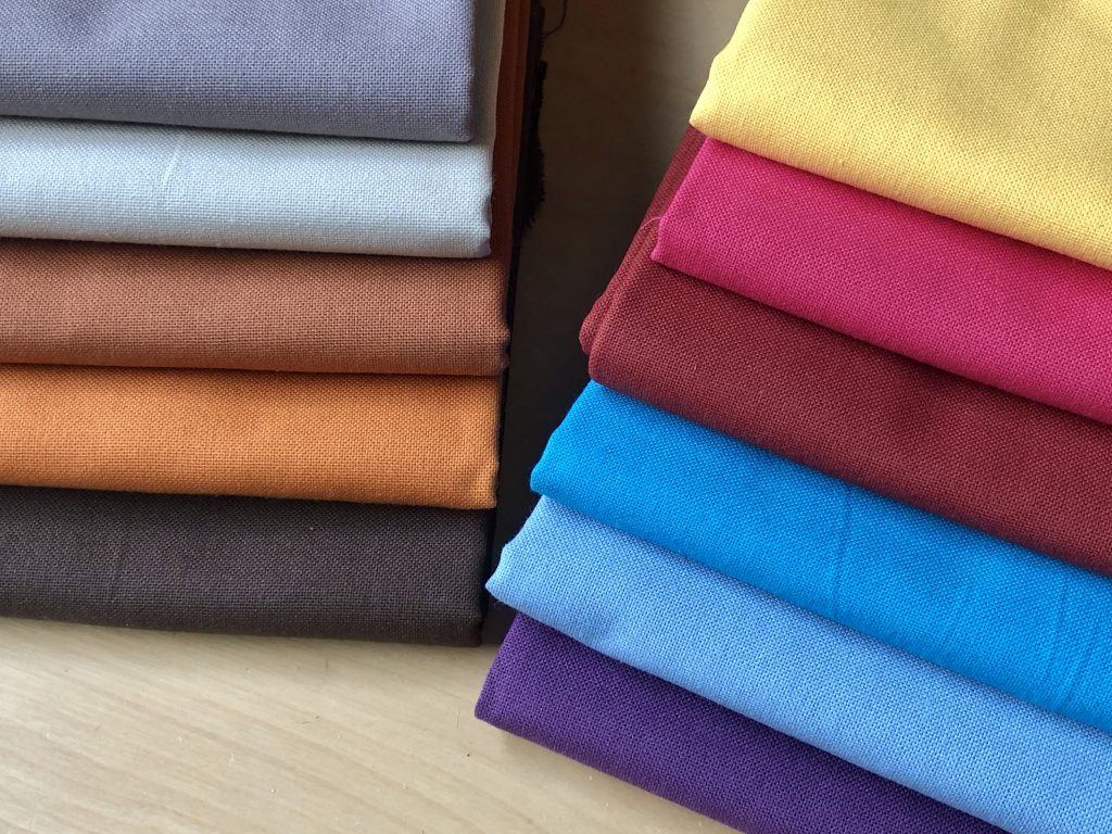 Plain Medium Weight Cotton Fabric For Dressmaking Curtains Light ...