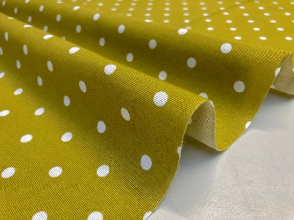 Polka Dot Fabric White Spots Dots PolyCotton Material Shabby Classic Chic Textile Home Decor Dress Curtains - 55''/140cm Wide Canvas - Image 4
