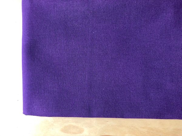 PURPLE – Plain Medium Weight Cotton Fabric For Dressmaking Curtains Light Upholstery Canvas Material – 110"/280cm Extra Wide