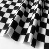 BLACK & WHITE Chef's Check Carnival Poly Cotton Geometric Uniform Apron Classic Checked Plaid Gingham Chess – 110"/280cm extra wide Canvas