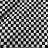 BLACK & WHITE Chef's Check Carnival Poly Cotton Geometric Uniform Apron Classic Checked Plaid Gingham Chess – 55"/140cm wide Canvas