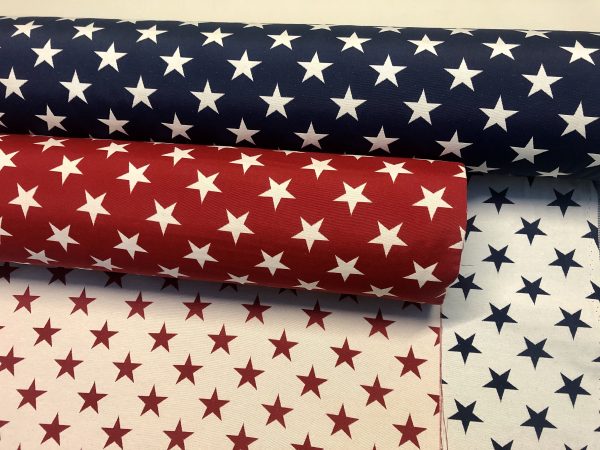 Christmas Stars Jacquard Double Face Gobelin Fabric Material for Curtains Home Decor Upholstery - 55"/140cm Wide - WHITE & RED - Image 7
