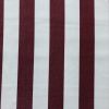 Burgundy & White Striped DRALON Outdoor Fabric Acrylic Teflon Waterproof Upholstery Material For Cushion Gazebo Beach – 63"/160cm Wide