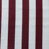 Burgundy & White Striped DRALON Outdoor Fabric Acrylic Teflon Waterproof Upholstery Material For Cushion Gazebo Beach – 125"/320cm Wide