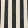 Charcoal Grey & White Striped DRALON Outdoor Fabric Acrylic Teflon Waterproof Upholstery Material For Cushion Gazebo Beach – 125"/320cm Wide