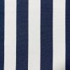 Navy Blue & White Striped DRALON Outdoor Fabric Acrylic Teflon Waterproof Upholstery Material For Cushion Gazebo Beach – 63"/160cm Wide