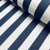 Navy Blue & White Striped DRALON Outdoor Fabric Acrylic Teflon Waterproof Upholstery Material For Cushion Gazebo Beach – 125"/320cm Wide