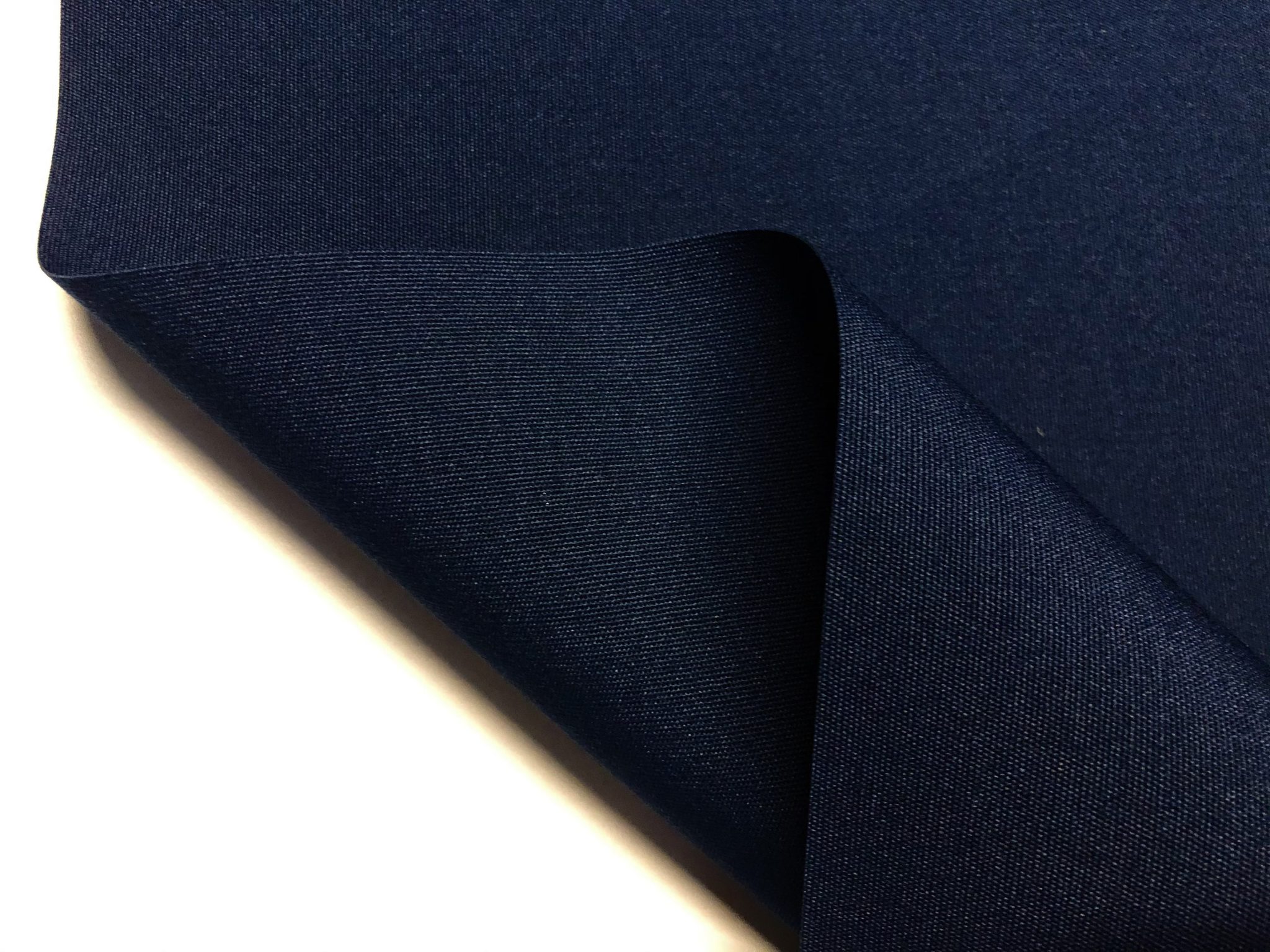 Navy Blue Plain DRALON Outdoor Fabric Solid Acrylic Teflon Waterproof
