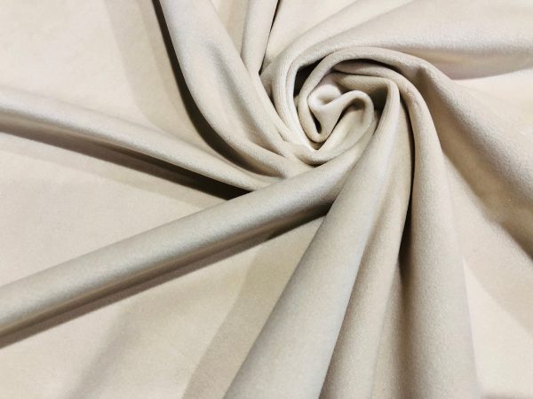 LUX Velvet Fabric Super Soft Strong Velour Material Home Decor Curtains Upholstery Dressmaking – 59"/150 cm Wide – CREAM