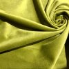 LUX Velvet Fabric Super Soft Strong Velour Material Home Decor Curtains Upholstery Dressmaking – 59"/150 cm Wide – KHAKI GREEN
