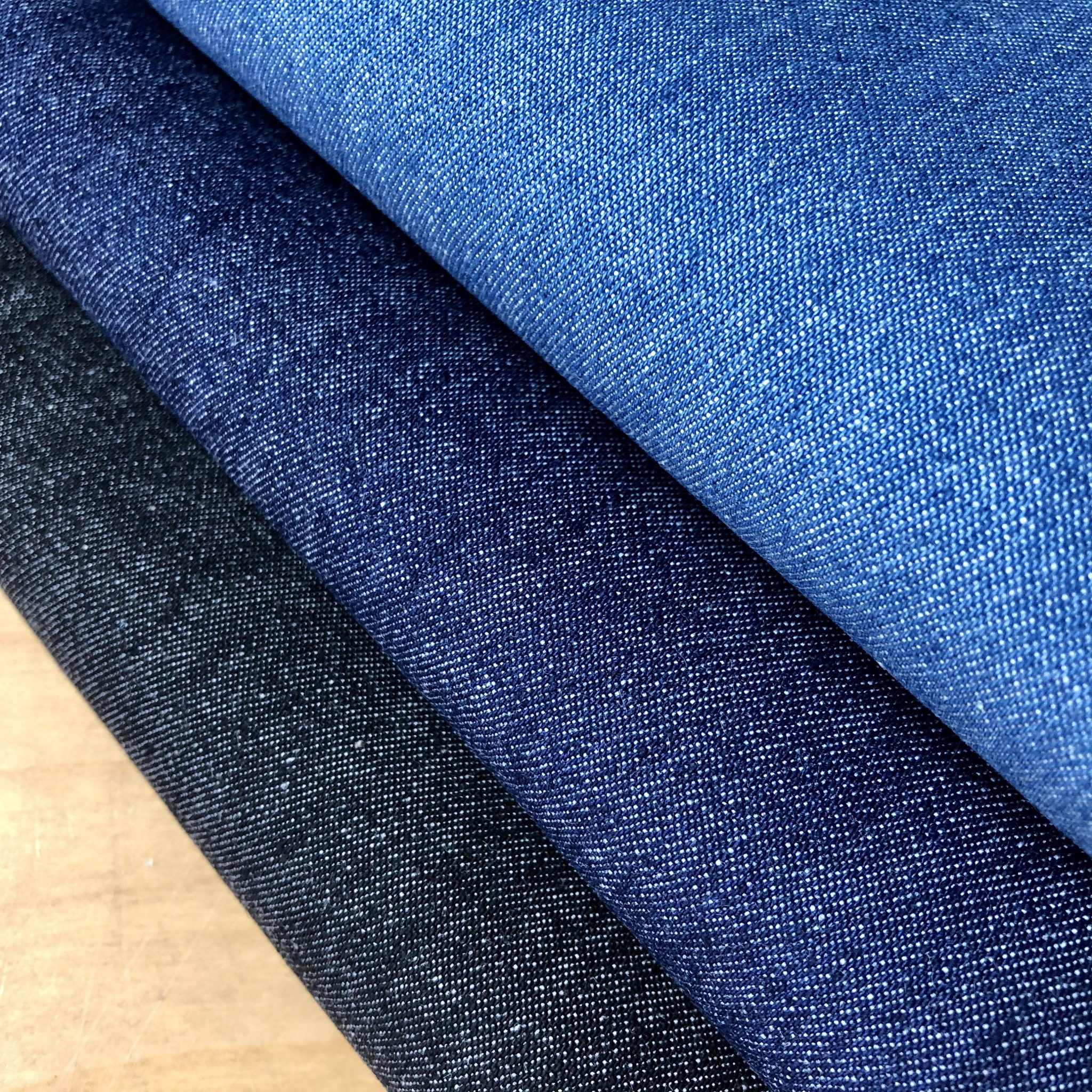 7.5oz Denim Fabric Washed Jeans Dressmaking Cotton Upholstery Material ...