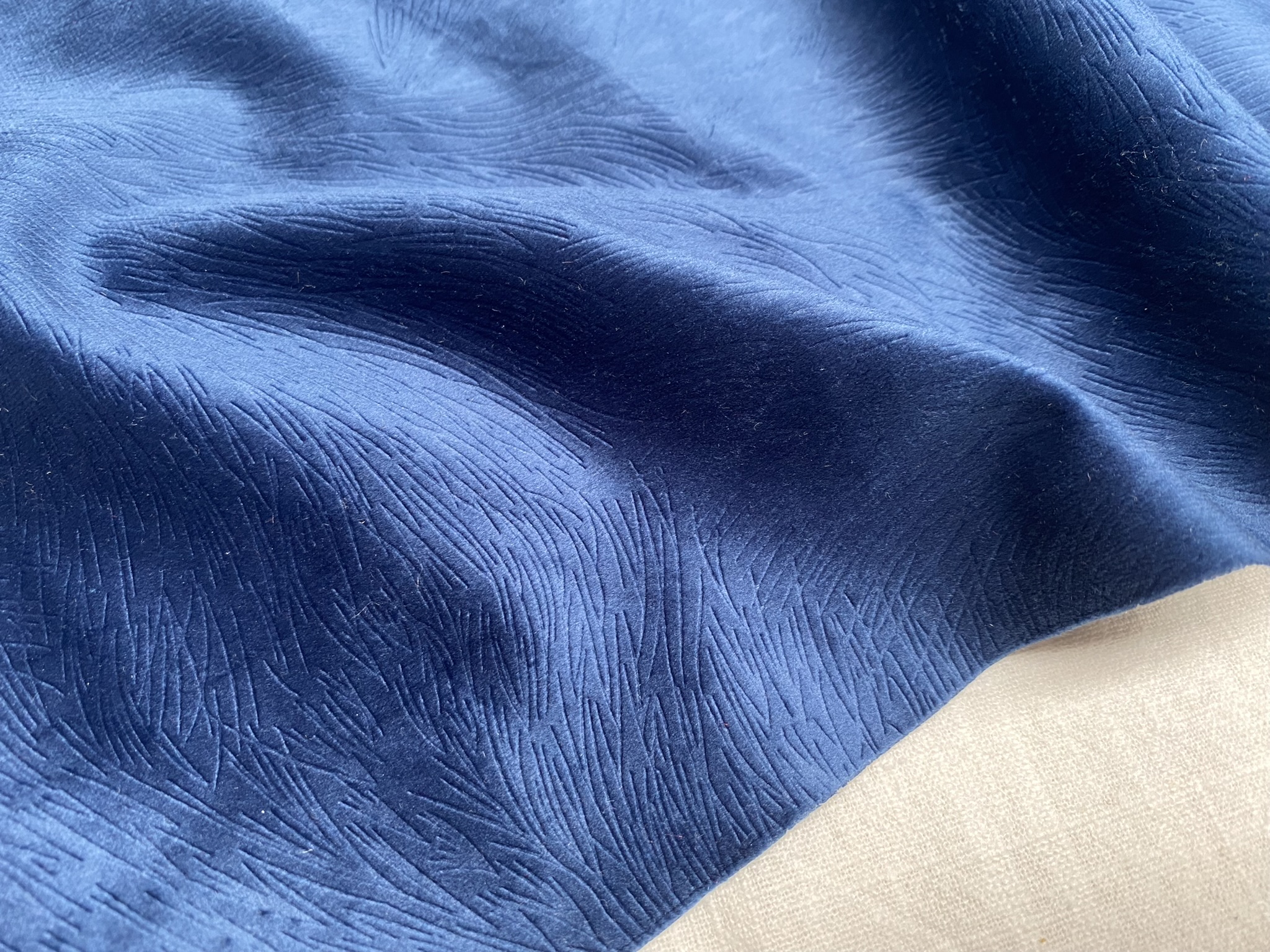 Embossed Velvet Fabric Super Soft Velour Material Home Decor Curtains ...