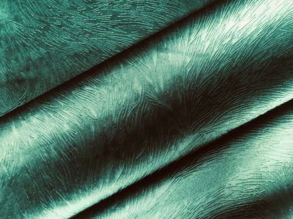 Embossed Velvet Fabric Super Soft Velour Material Home Decor Curtains Upholstery Dressmaking - 59 "/ 150 cm Wide - DARK GREEN - Image 4