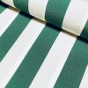 Emerald Green & White Striped DRALON Outdoor Fabric Acrylic Teflon Waterproof Upholstery Material For Cushion Gazebo Beach – 63"/160cm Wide