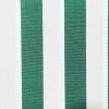 Emerald Green & White Striped DRALON Outdoor Fabric Acrylic Teflon Waterproof Upholstery Material For Cushion Gazebo Beach – 63"/160cm Wide