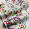 Prussian Paisley Fabric Pastel Floral Easter Material Home Decor Curtain Upholstery 140cm or 55" wide – Multicoloured