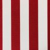 Red & White Striped DRALON Outdoor Fabric Acrylic Teflon Waterproof Upholstery Material For Cushion Gazebo Beach – 63"/160cm Wide