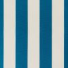 Turquoise & White Striped DRALON Outdoor Fabric Acrylic Teflon Waterproof Upholstery Material For Cushion Gazebo Beach – 63"/160cm Wide