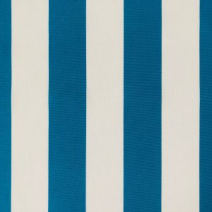 Turquoise & White Striped DRALON Outdoor Fabric Acrylic Teflon ...