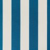 Turquoise & White Striped DRALON Outdoor Fabric Acrylic Teflon Waterproof Upholstery Material For Cushion Gazebo Beach – 125"/320cm Wide