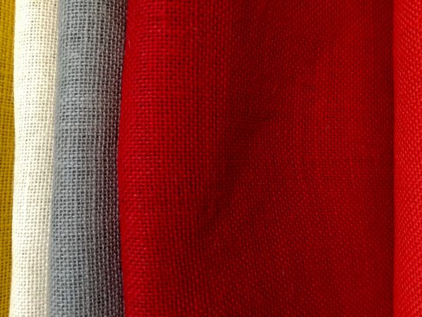 BURGUNDY Red Dyed HESSIAN 100% JUTE Fabric Sacking Material 10oz Fine Natural Burlap for Wedding, Table Runner, Curtains - 150cm or 59" Wide - Image 2