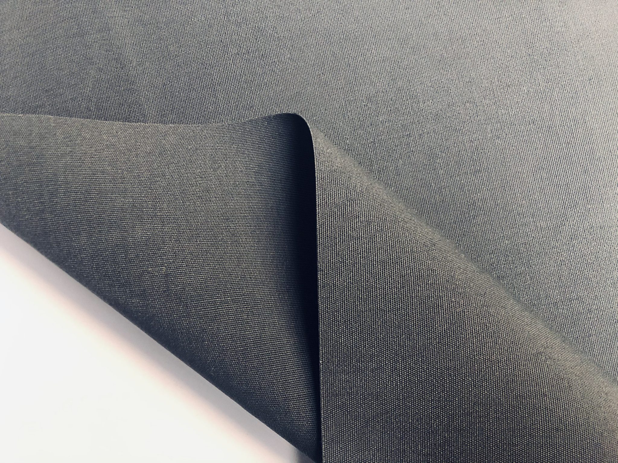 Charcoal Grey Plain DRALON Outdoor Fabric Solid Acrylic Teflon