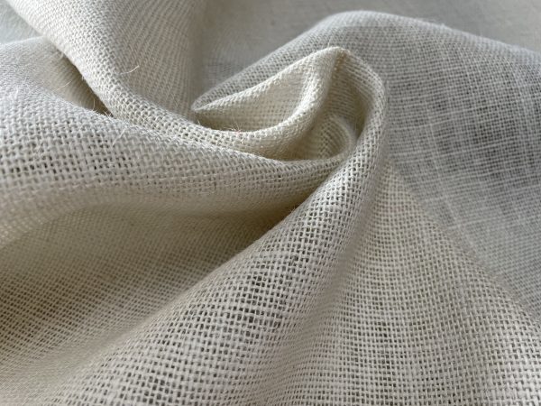 CREAM Dyed HESSIAN 100% JUTE Fabric Sacking Material - 10oz Fine Natural Burlap for Wedding, Table Runner, Curtains - 150cm or 59" Wide - Image 2